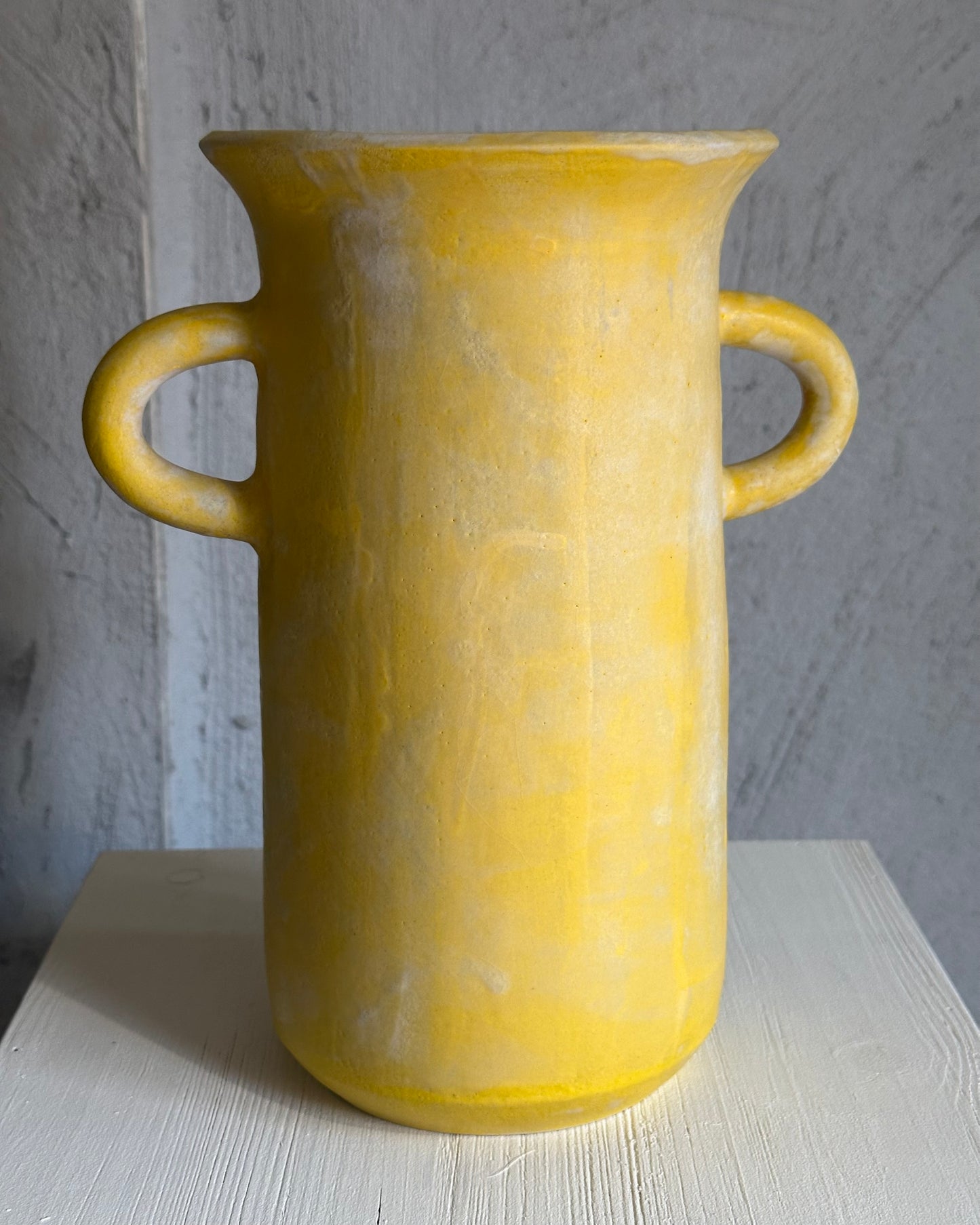 organics yellow vase