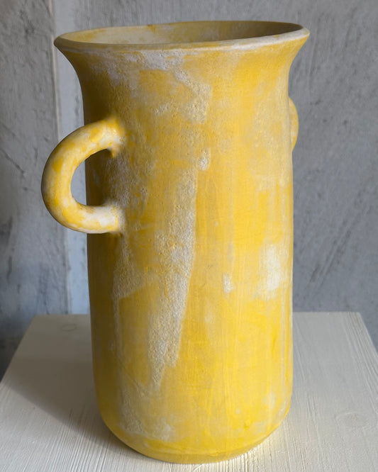 organics yellow vase