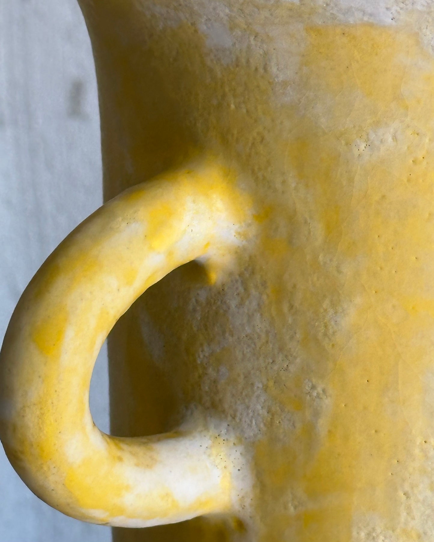 organics yellow vase